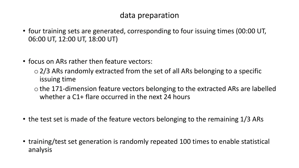 data preparation