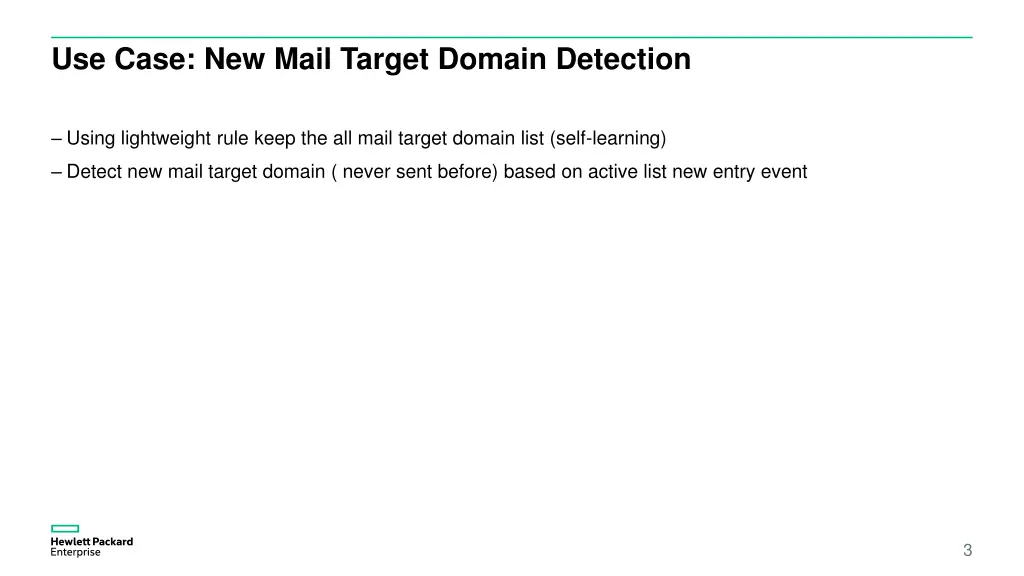 use case new mail target domain detection