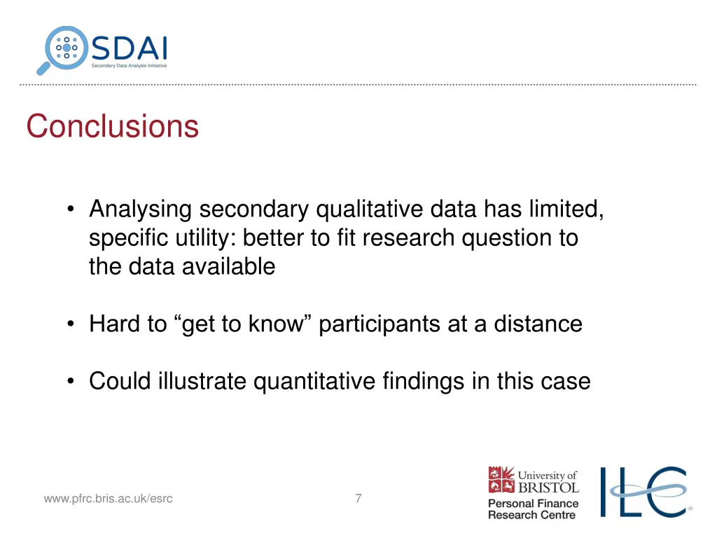 conclusions
