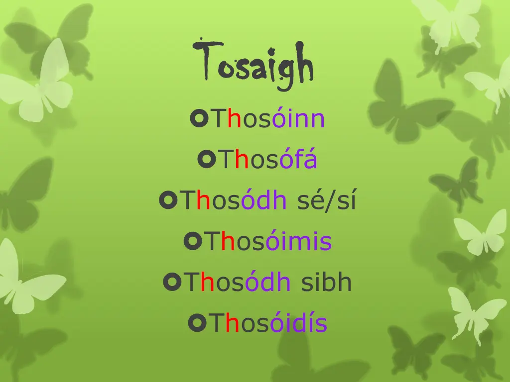 tosaigh tosaigh thos inn thos f thos dh s s thos