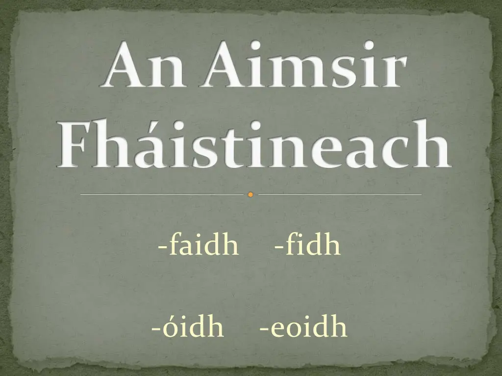 an aimsir fh istineach