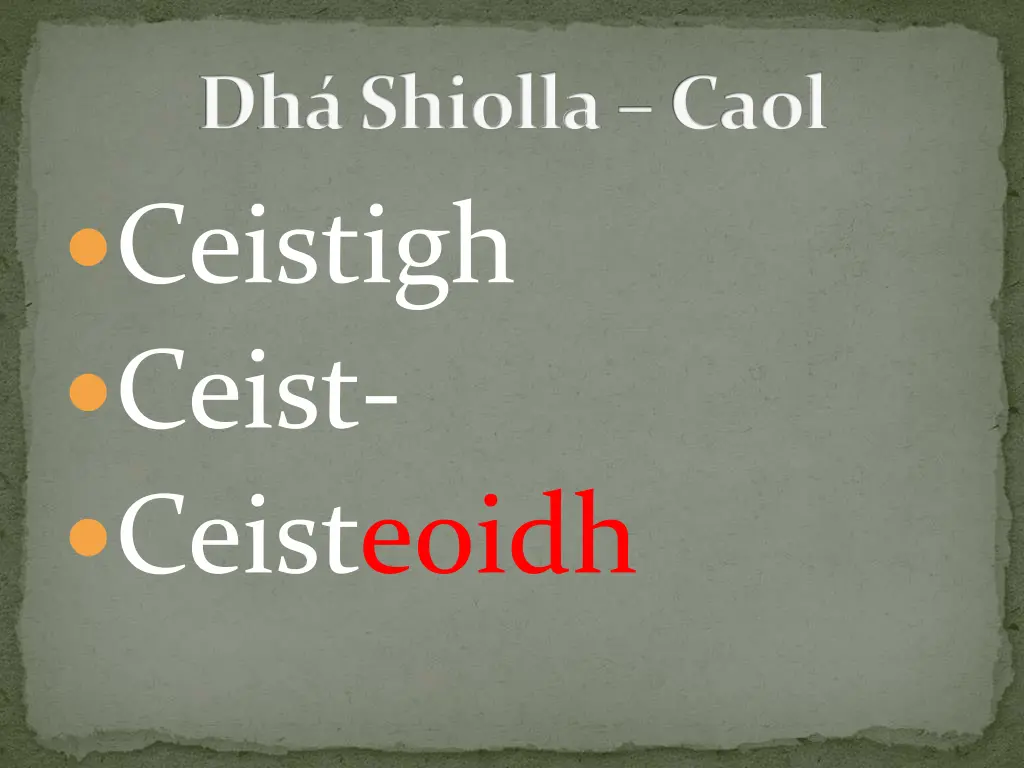 dh shiolla caol