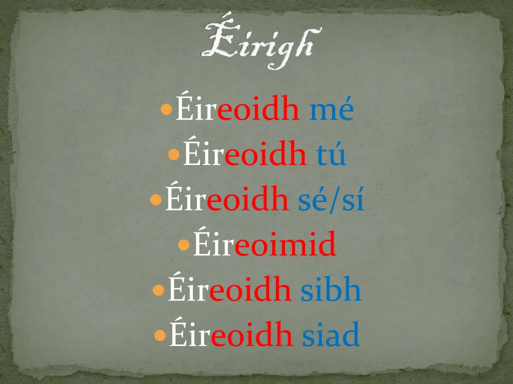 irigh irigh