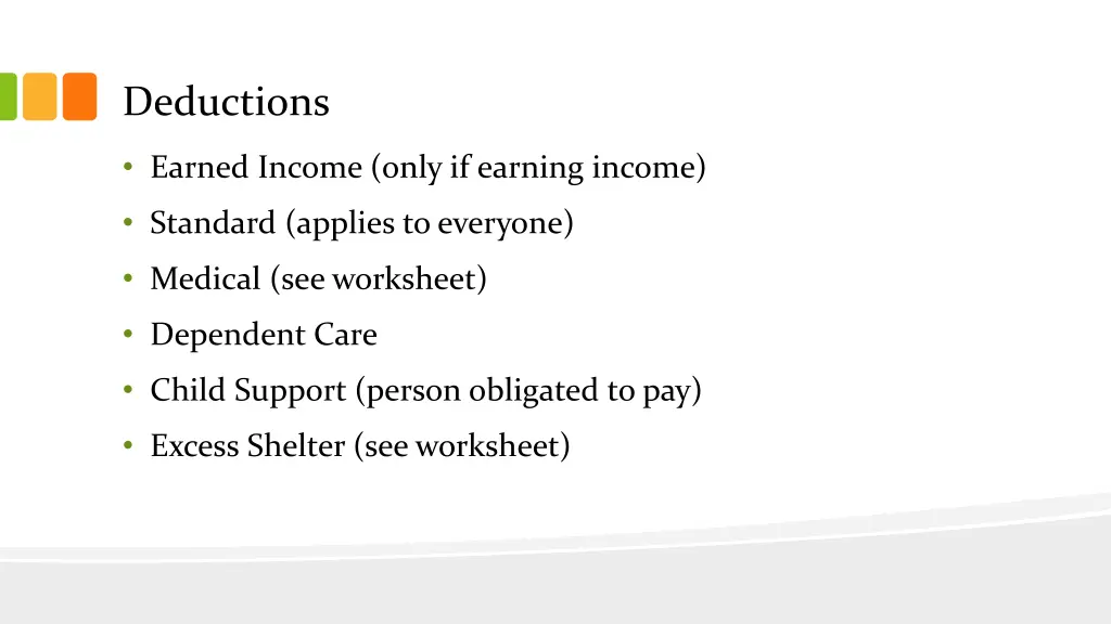 deductions