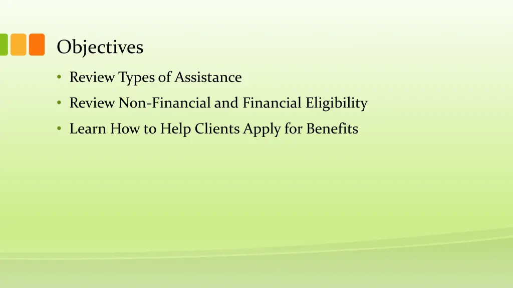 objectives 1
