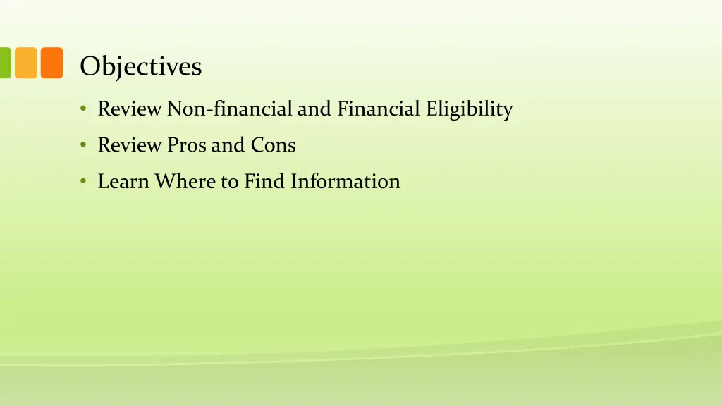 objectives 2