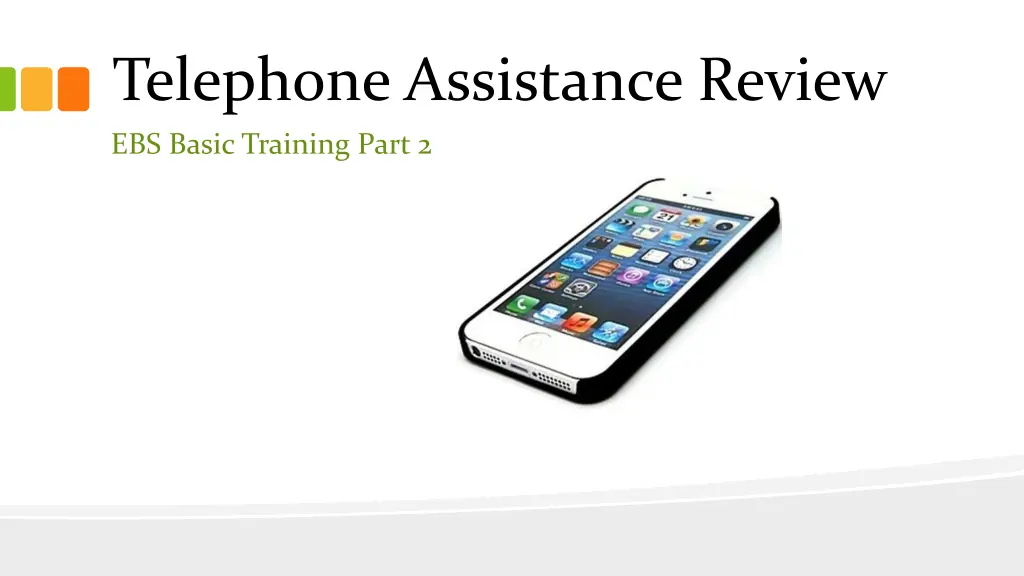 telephone assistance review