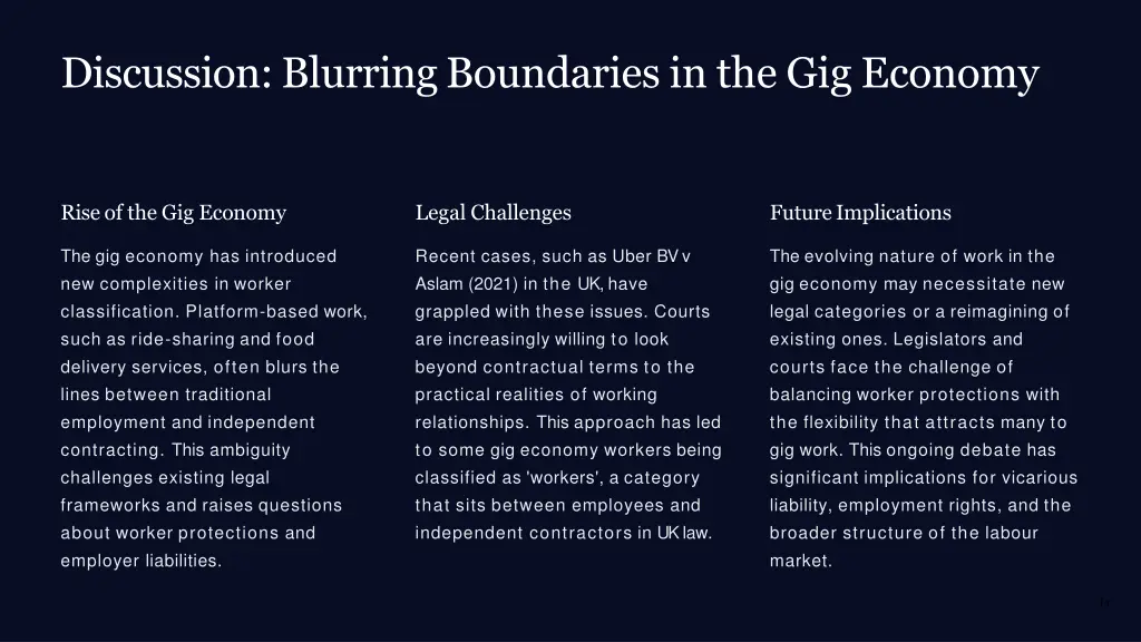 discussion blurringboundaries in the gig economy