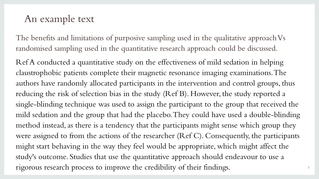 an example text