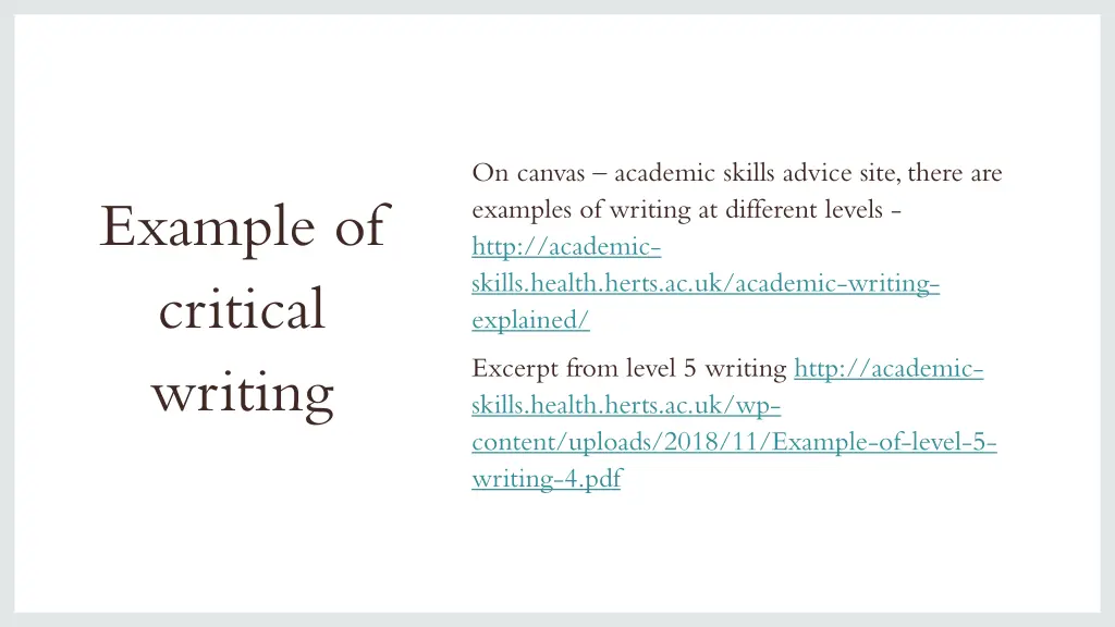 on canvas academic skills advice site there