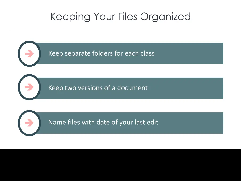 keeping your files organized