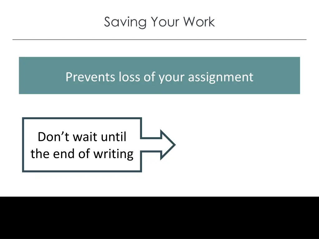 saving your work 1