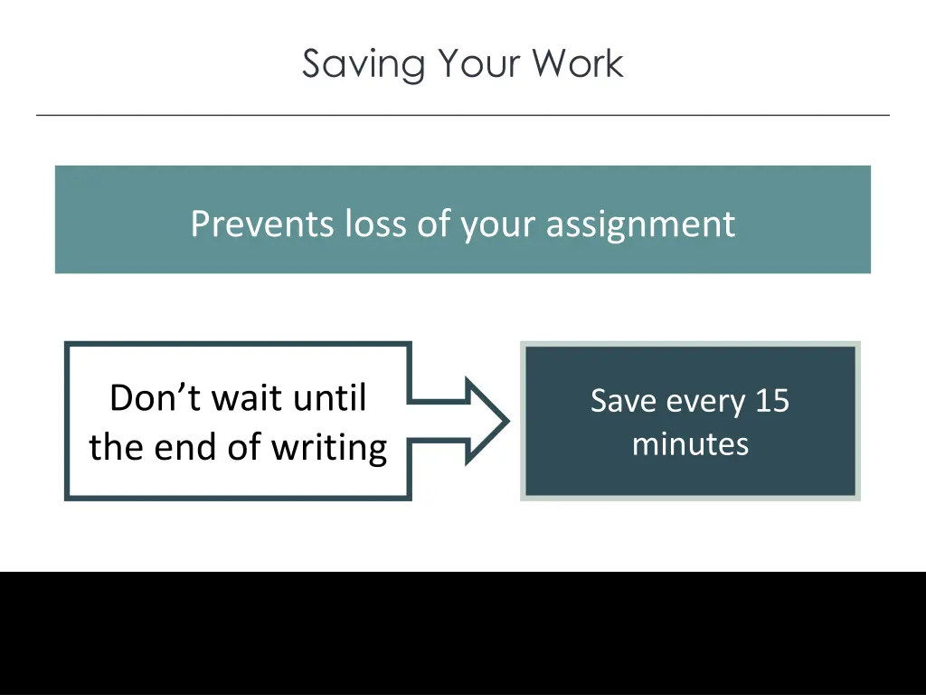 saving your work 2