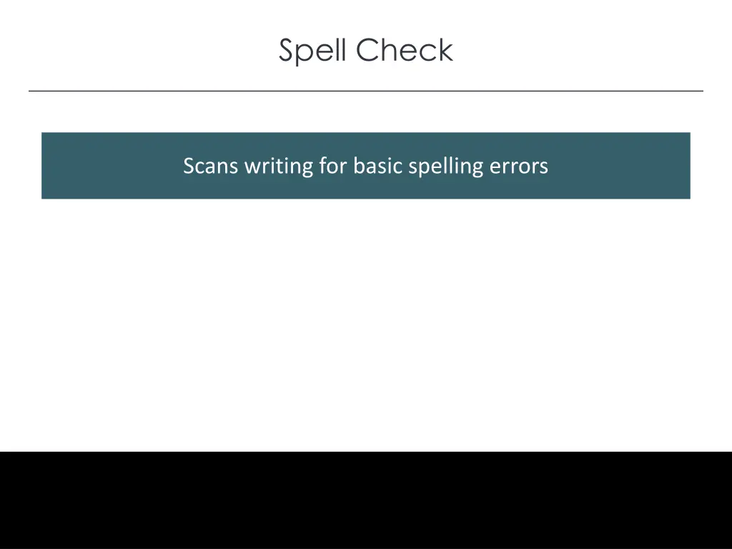 spell check