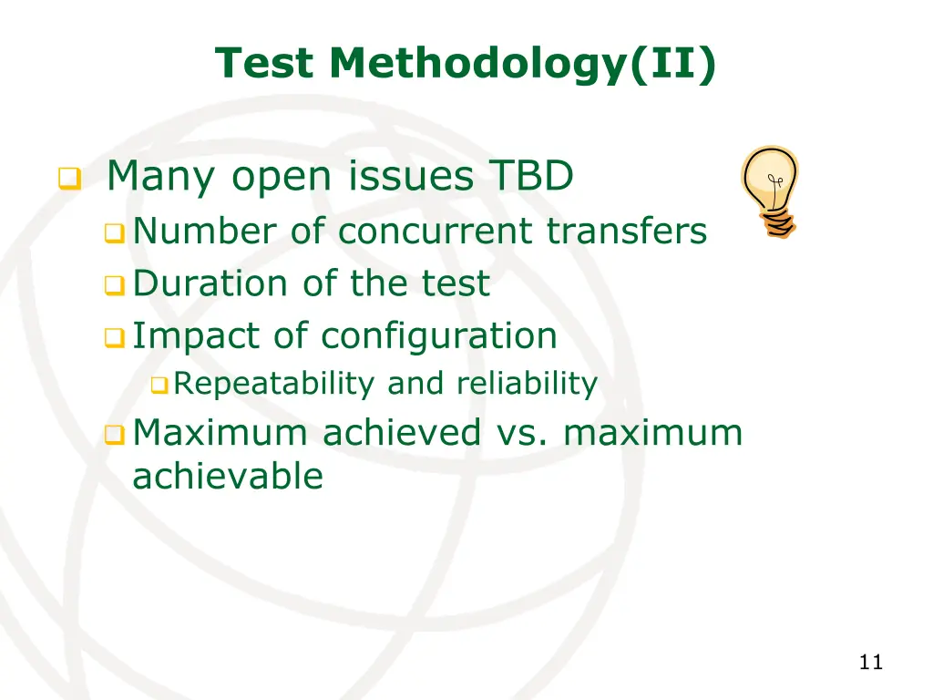 test methodology ii
