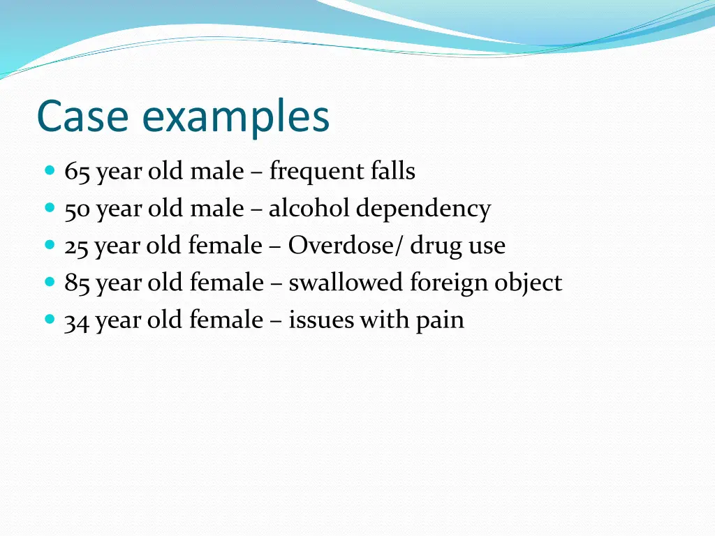 case examples