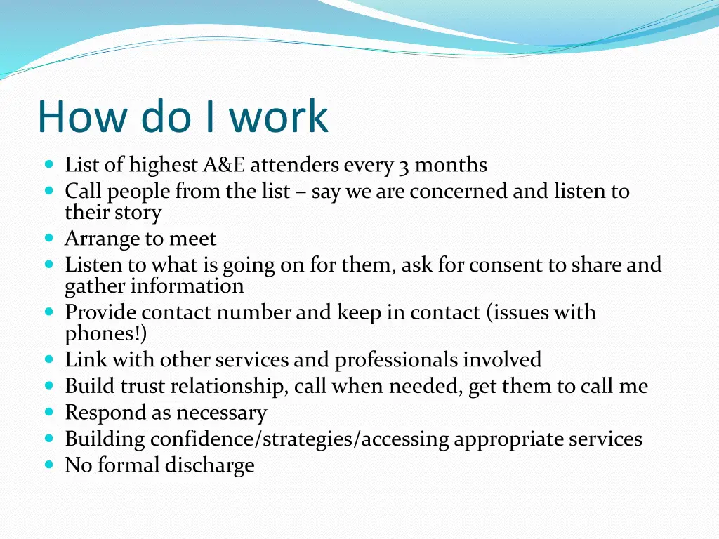 how do i work list of highest a e attenders every