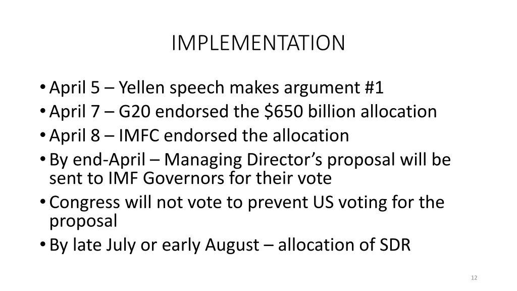 implementation