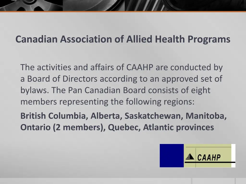 canadian association of allied health programs 1