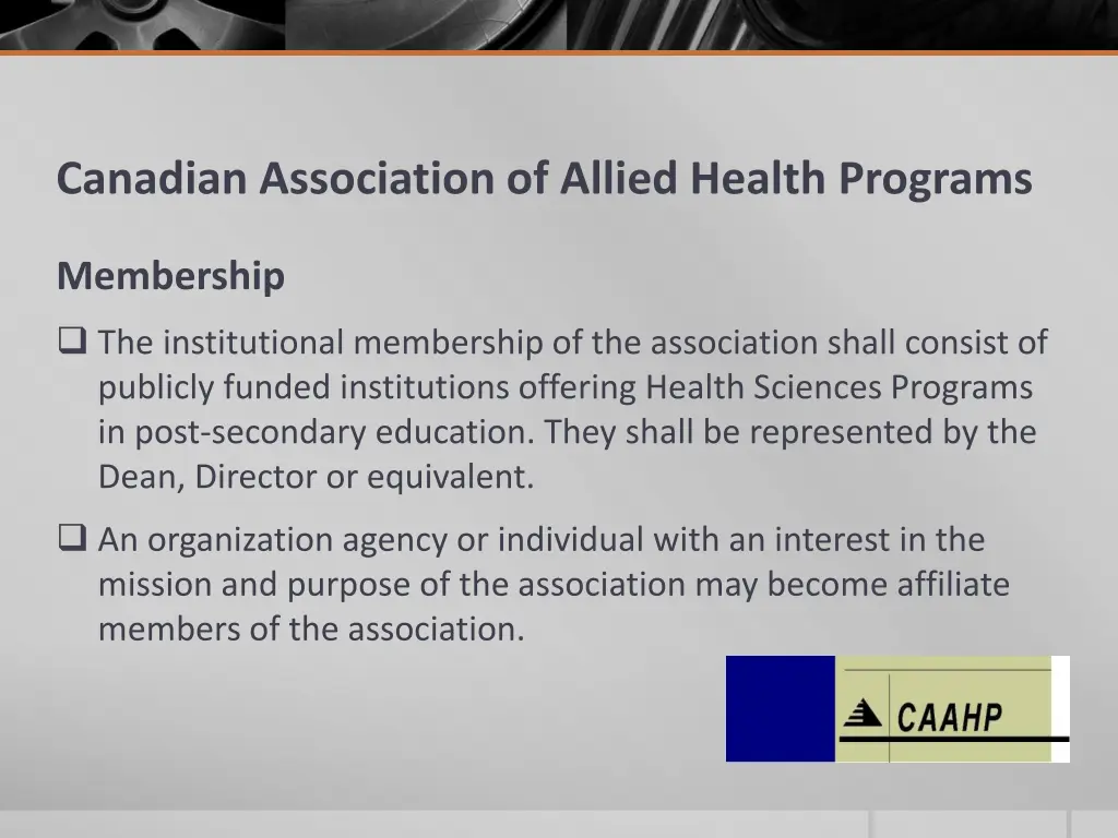 canadian association of allied health programs 2