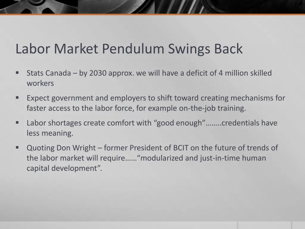 labor market pendulum swings back