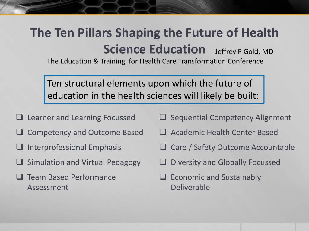 the ten pillars shaping the future of health