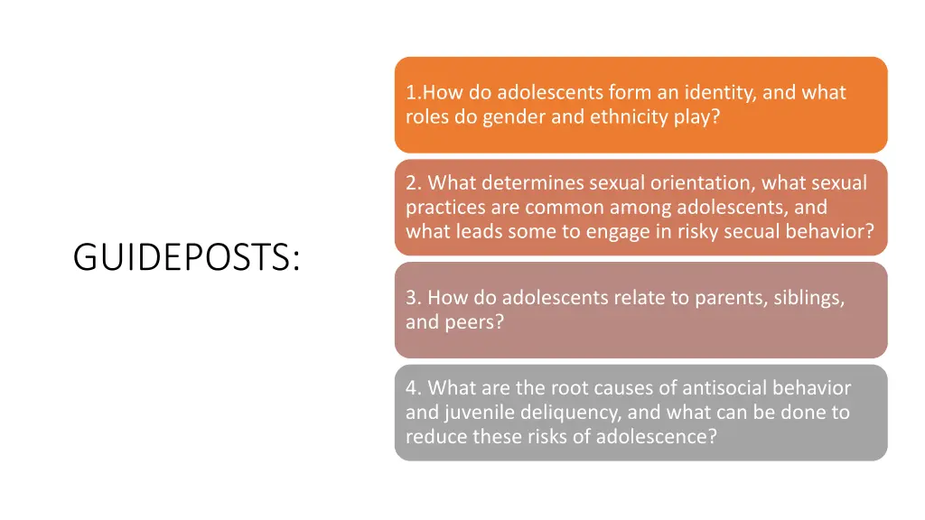 1 how do adolescents form an identity and what