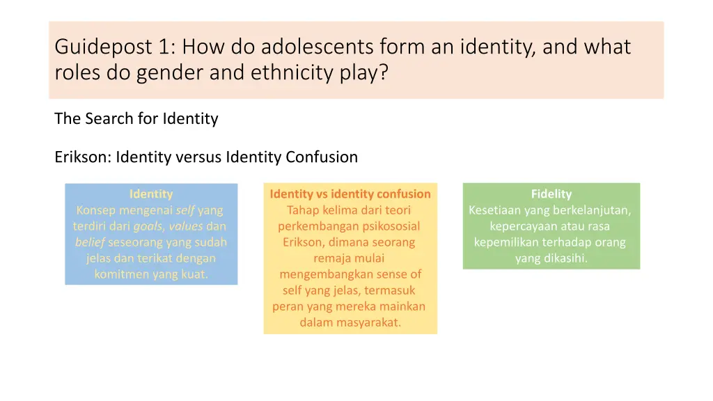 guidepost 1 how do adolescents form an identity