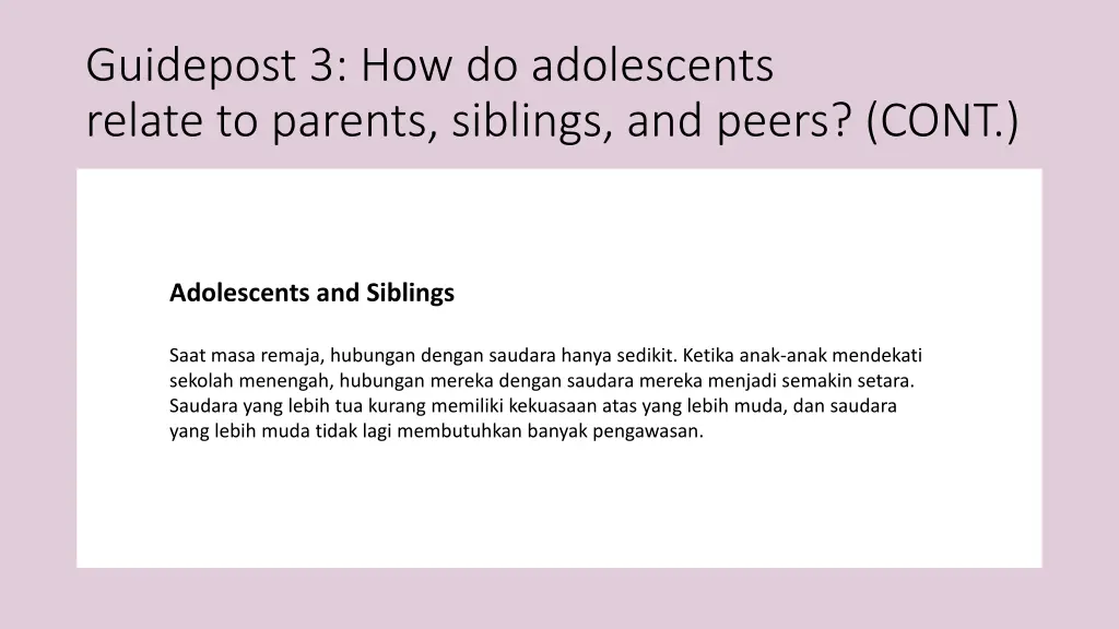 guidepost 3 how do adolescents relate to parents 2