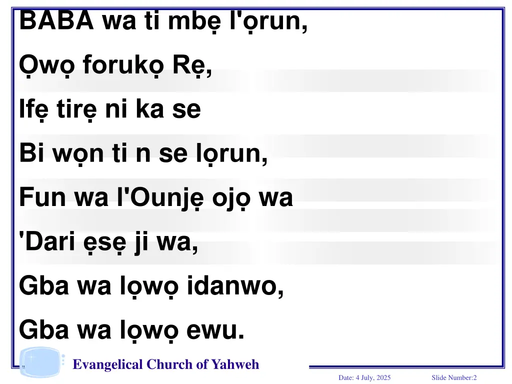 baba wa ti mb l run w foruk