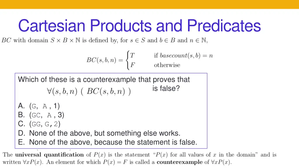 cartesian products and predicates 2