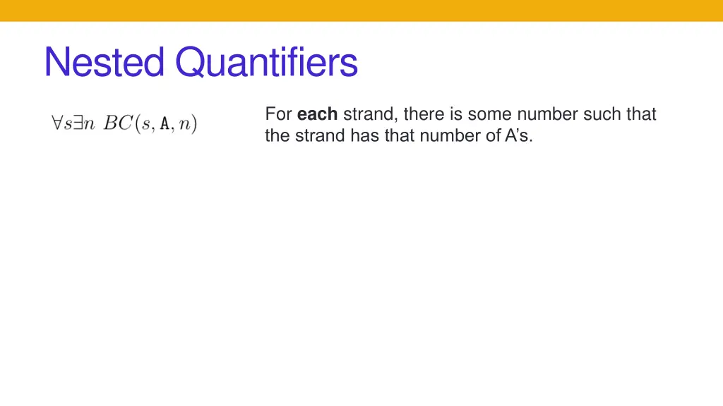 nested quantifiers