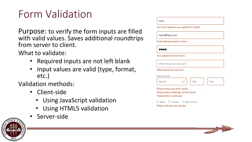 form validation 1