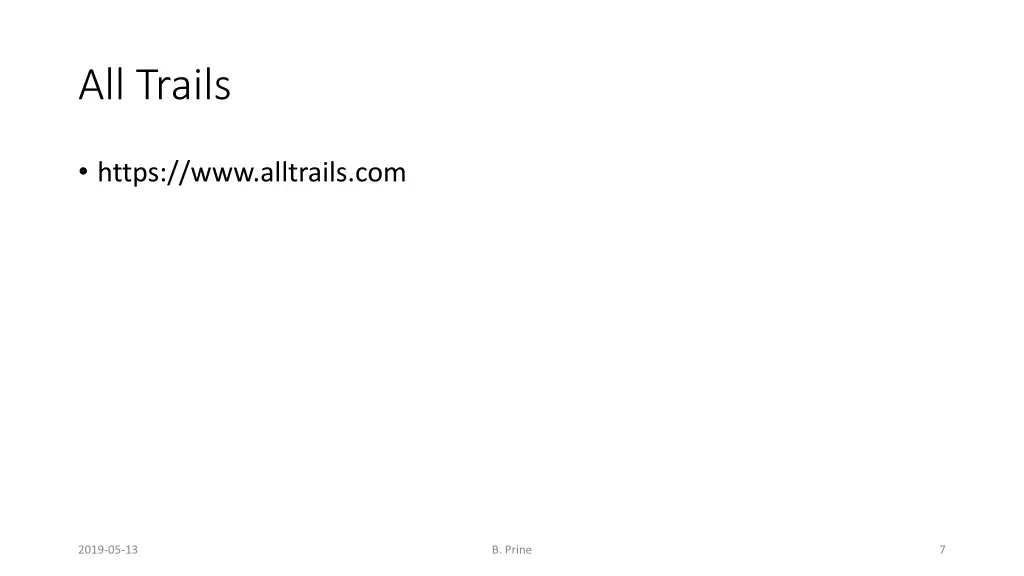 all trails