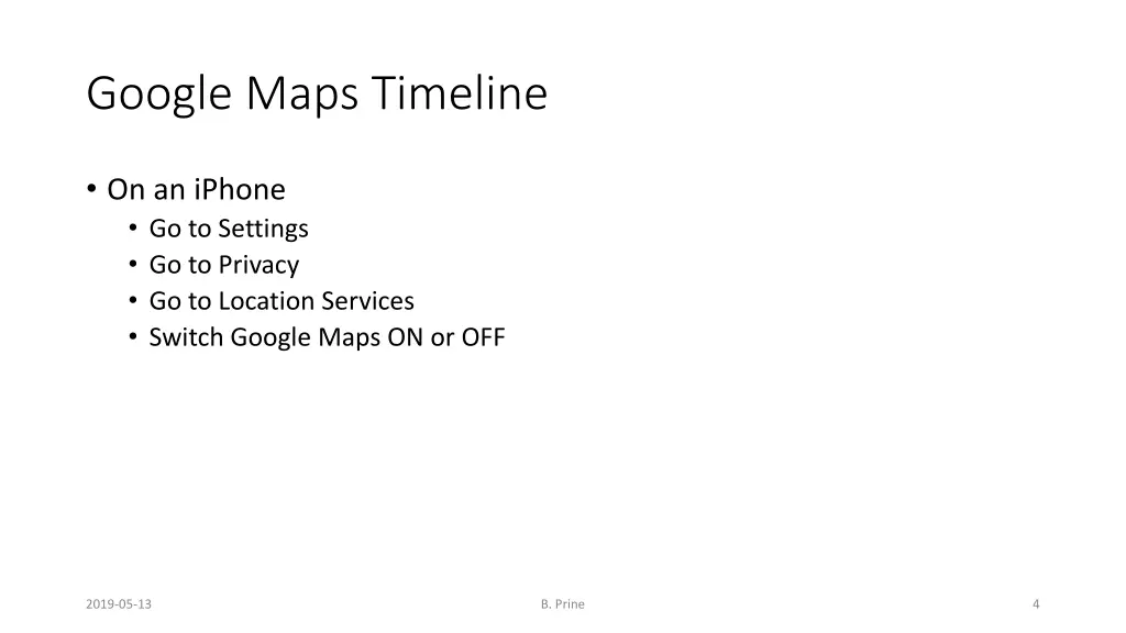 google maps timeline 1