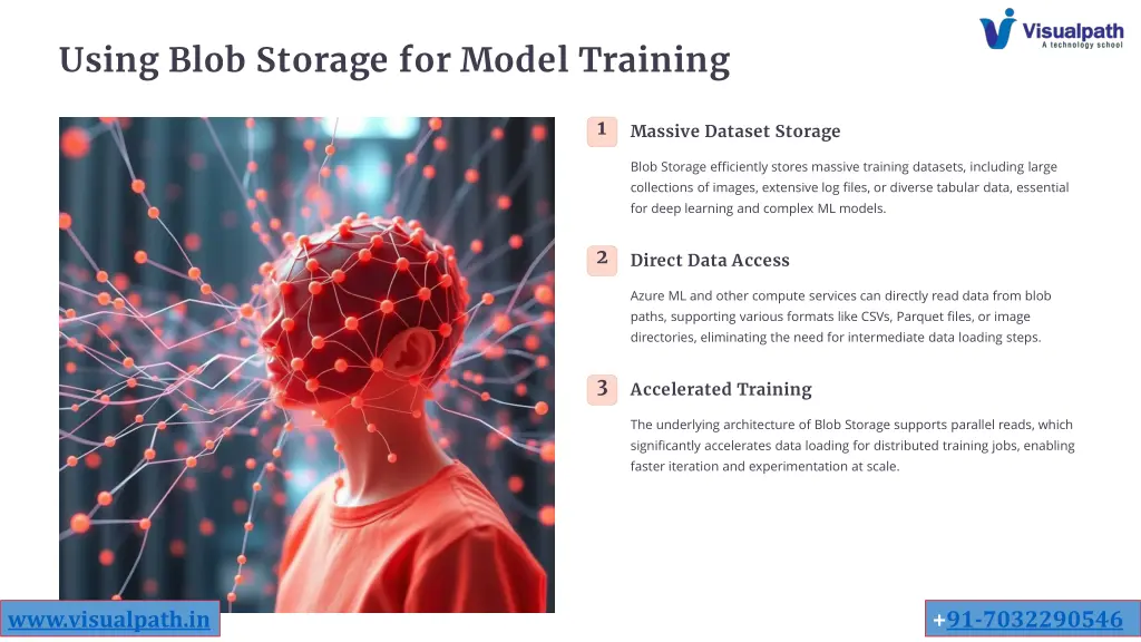 using blob storage for model training