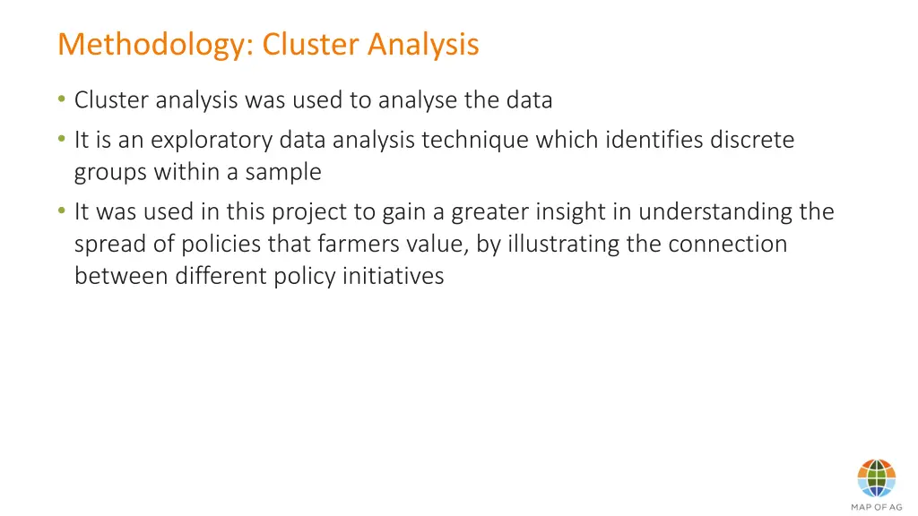 methodology cluster analysis