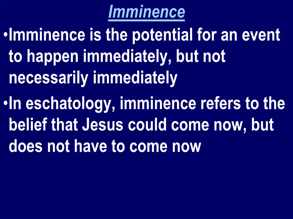 imminence