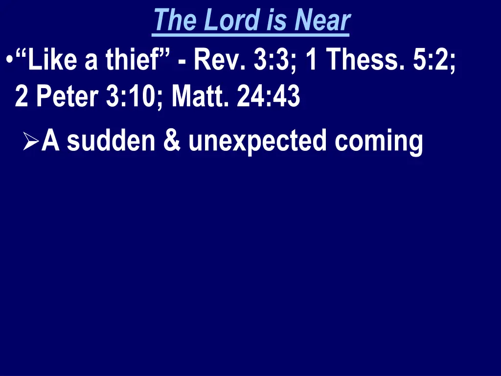 the lord is near 2