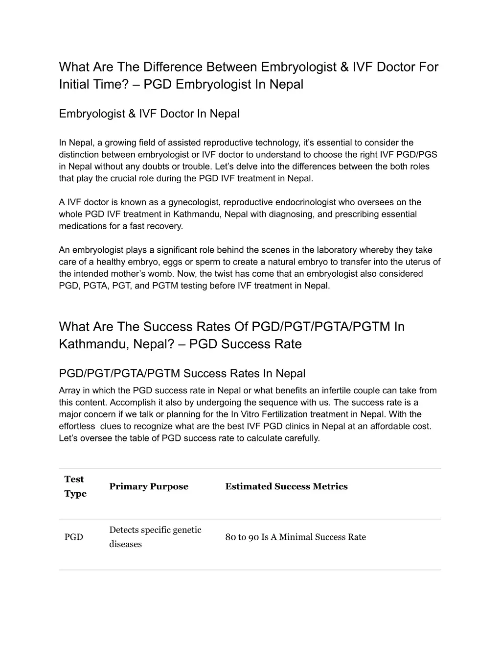 what are the difference between embryologist