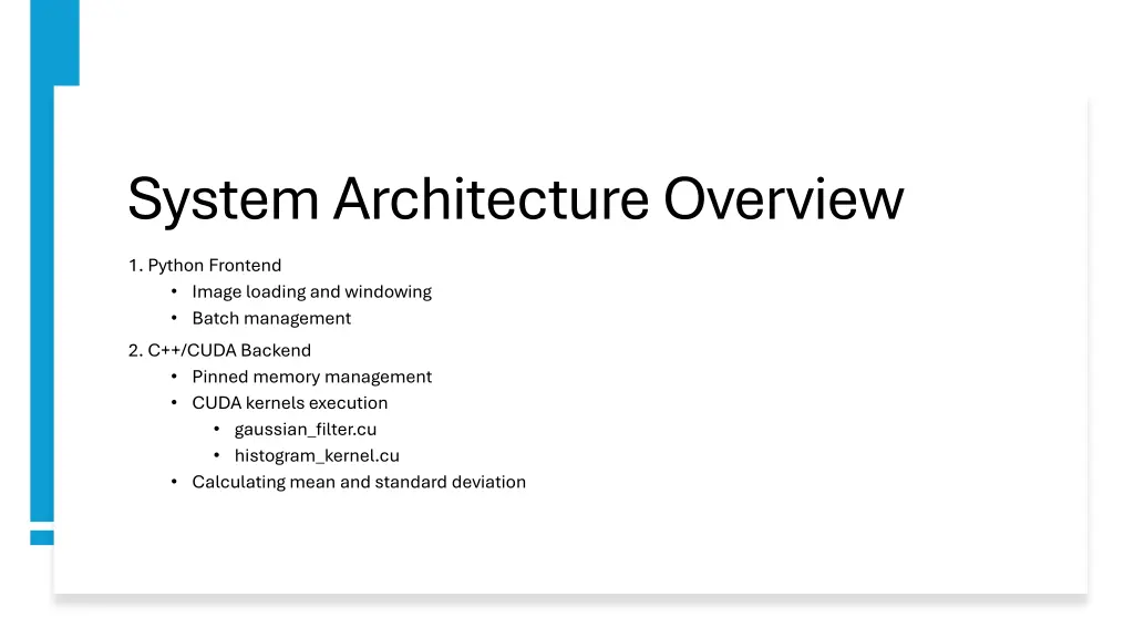 system architecture overview