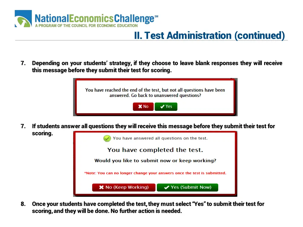ii test administration continued 2