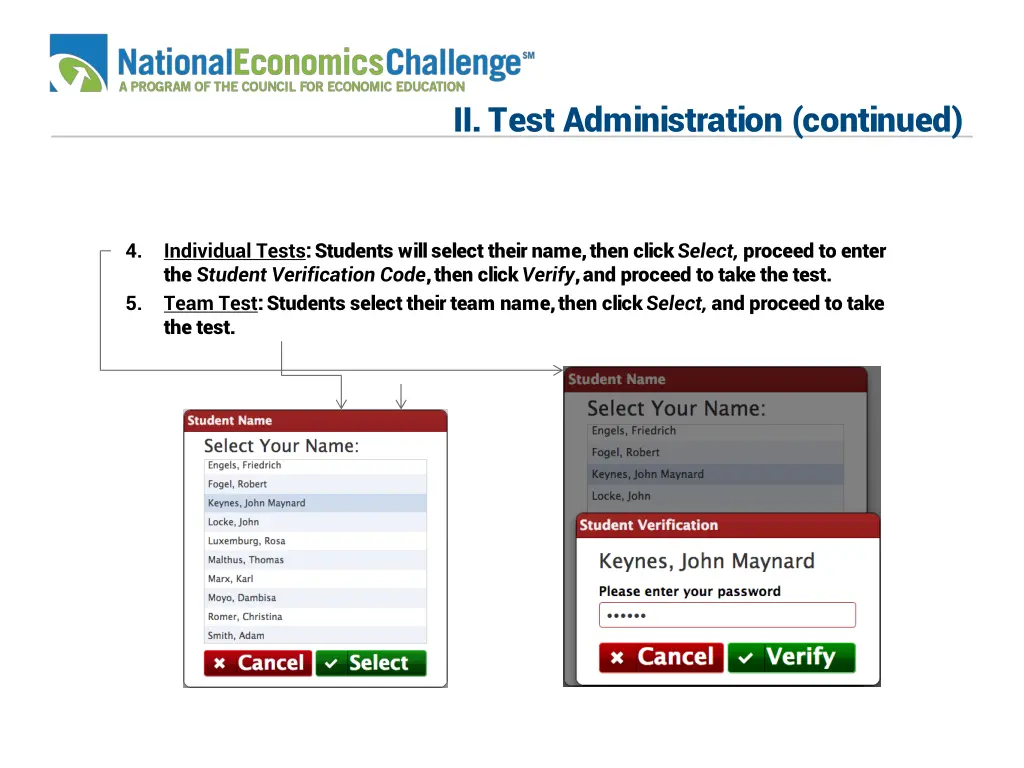 ii test administration continued