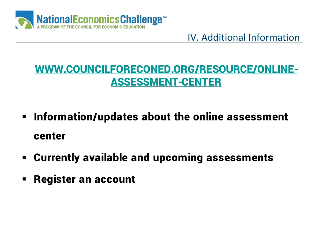 iv additional information