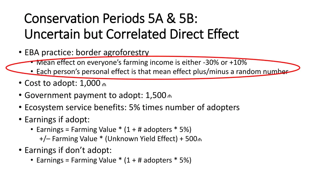 conservation periods 5a 5b conservation periods