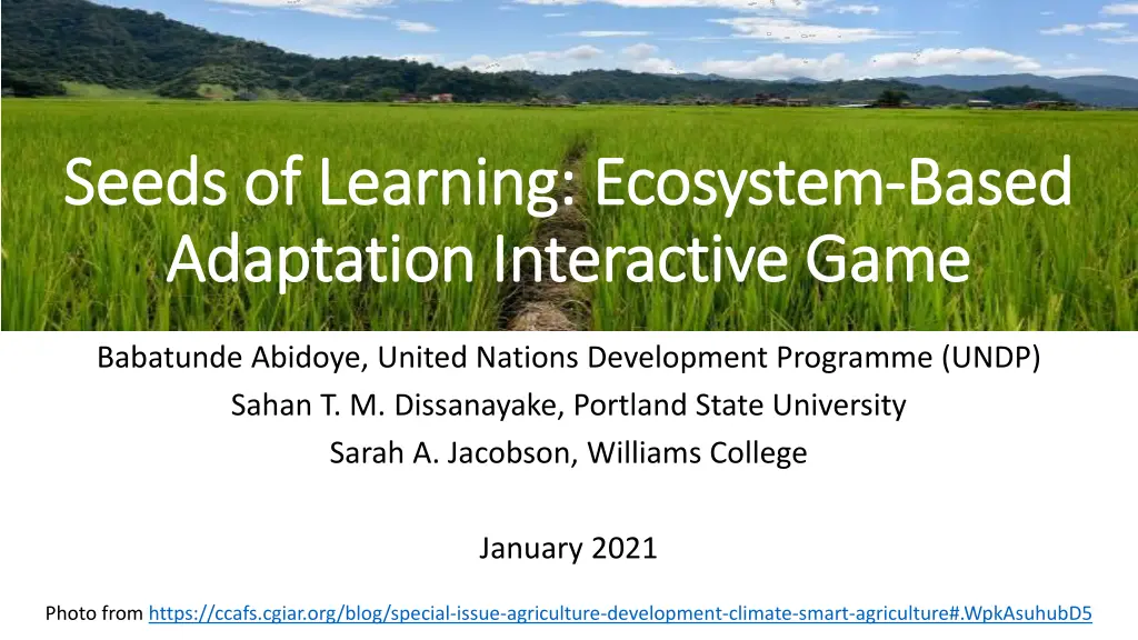 seeds of learning ecosystem seeds of learning