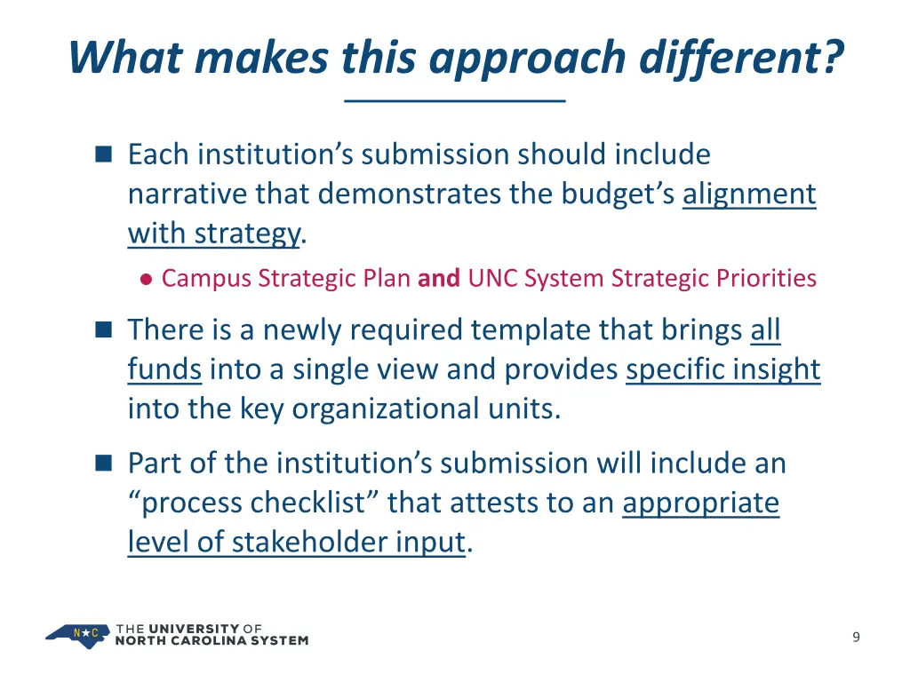 what makes this approach different 1