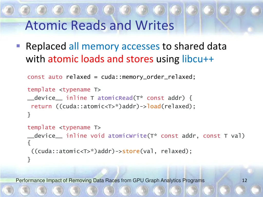 atomic reads and writes