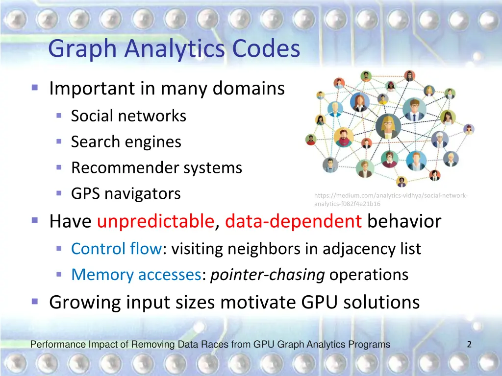 graph analytics codes