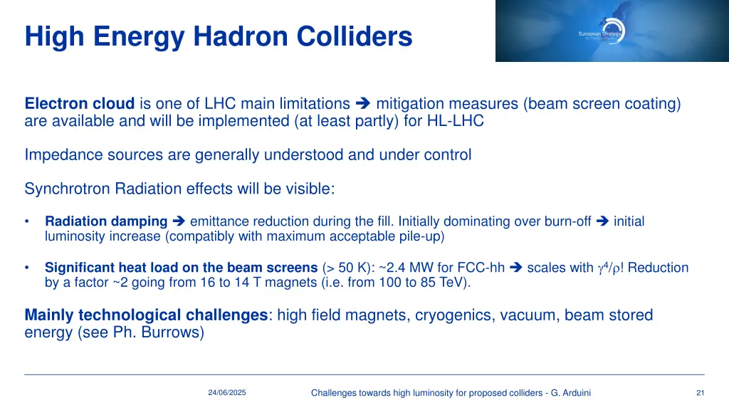 high energy hadron colliders 2